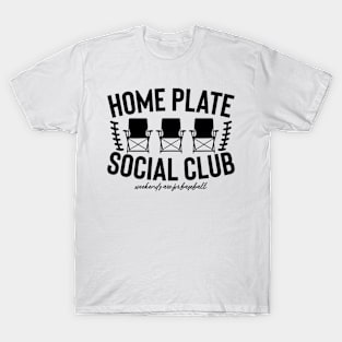 Home Plate Social Club, Baseball maman,  Baseball,  Baseball Mama,  Baseball maman, Baseball saison T-Shirt